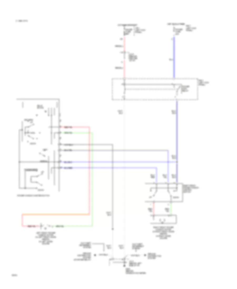 Power Window Wiring Diagram for Toyota Tercel 1994