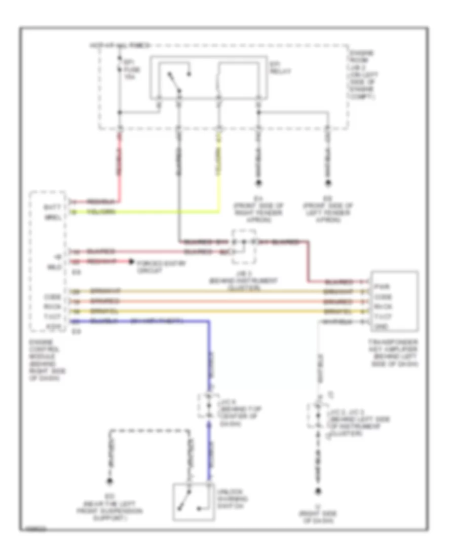 Immobilizer Wiring Diagram for Toyota Sienna CE 2002