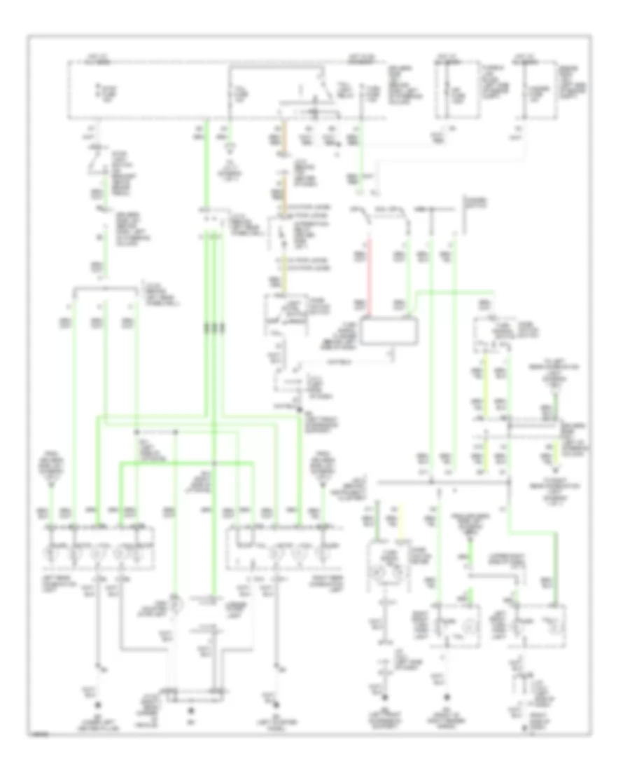 Exterior Lamps Wiring Diagram for Toyota Sienna CE 2002