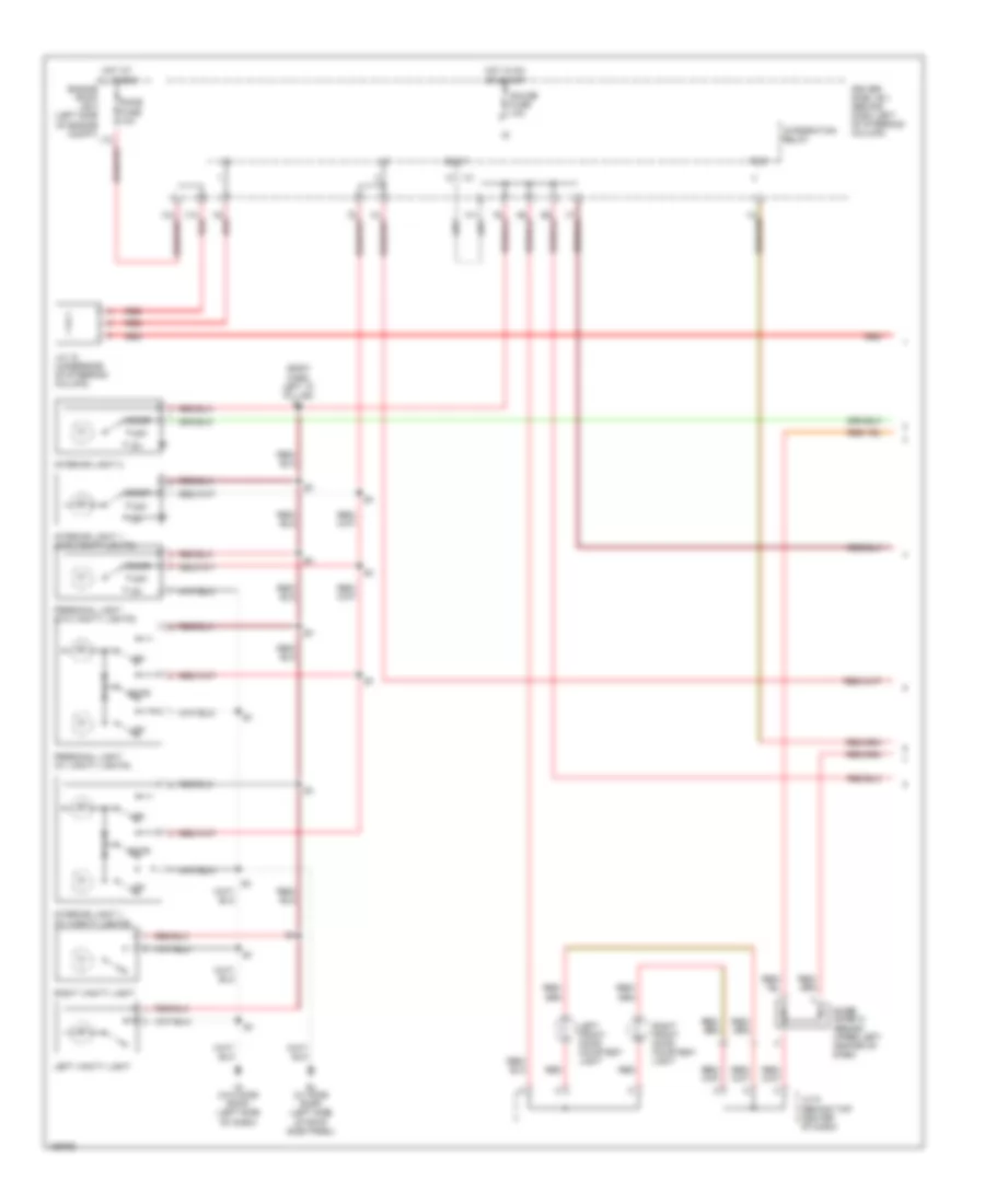Courtesy Lamps Wiring Diagram with Door Locks 1 of 2 for Toyota Sienna CE 2002