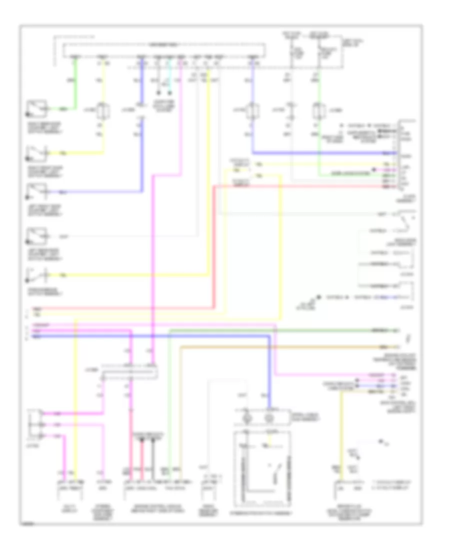 Instrument Cluster Wiring Diagram 2 of 2 for Toyota Land Cruiser 2008