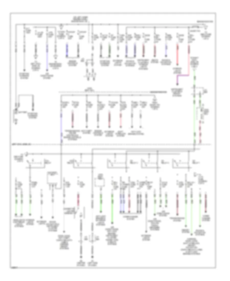 Power Distribution Wiring Diagram 1 of 3 for Toyota Land Cruiser 2008