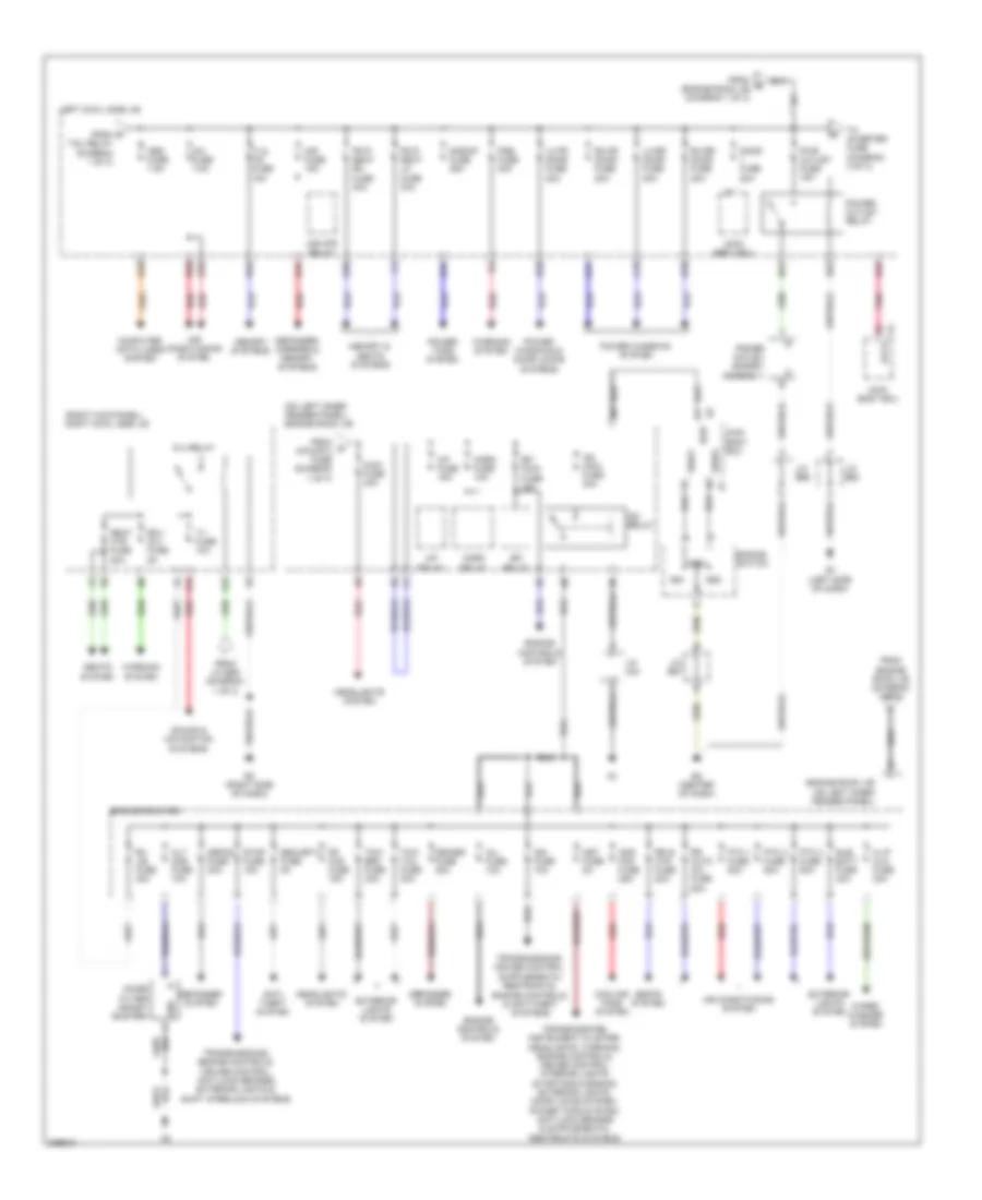 Power Distribution Wiring Diagram (2 of 3) for Toyota Land Cruiser 2008