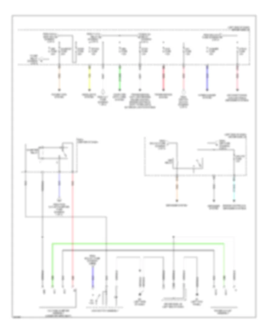 Power Distribution Wiring Diagram 3 of 3 for Toyota Matrix S 2010