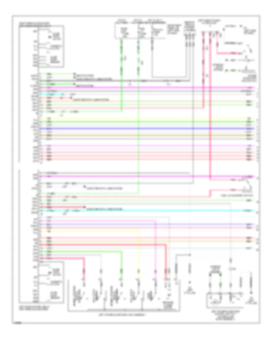 Power Sliding Door Wiring Diagram (1 of 3) for Toyota Sienna LE 2014