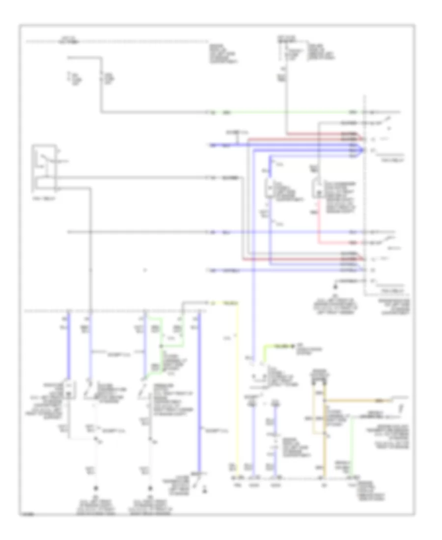 Cooling Fan Wiring Diagram for Toyota Camry LE 2004