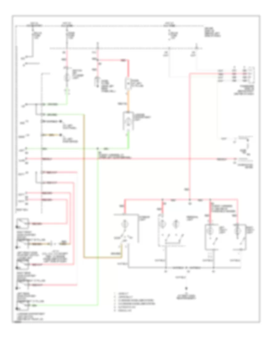 Courtesy Lamps Wiring Diagram for Toyota Camry LE 2004