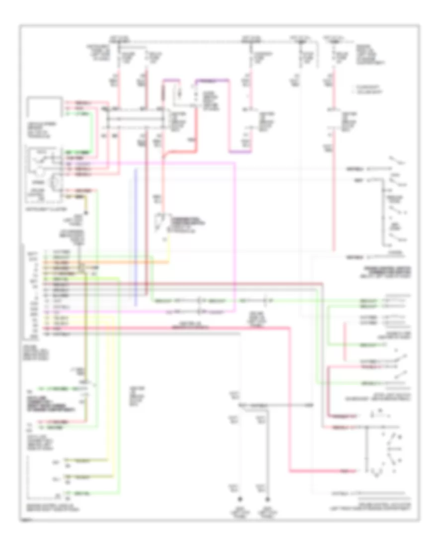 Cruise Control Wiring Diagram for Toyota Avalon XLS 1997