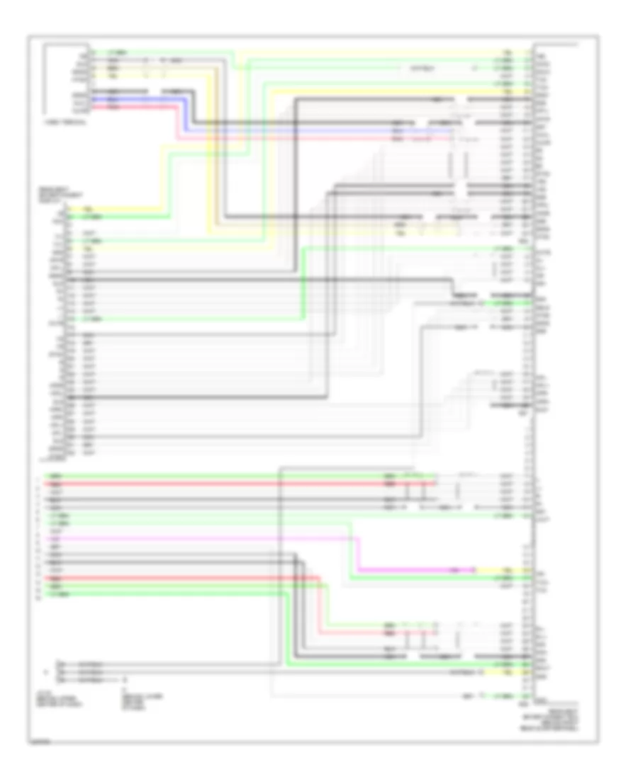 6-Speaker System Wiring Diagram, without Navigation with Rear Seat Entertainment (2 of 2) for Toyota Sienna CE 2005