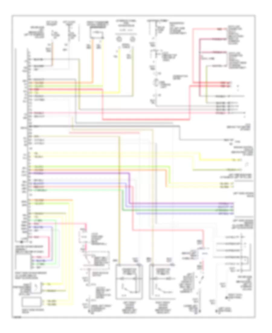 Supplemental Restraint Wiring Diagram for Toyota Sienna LE 2002