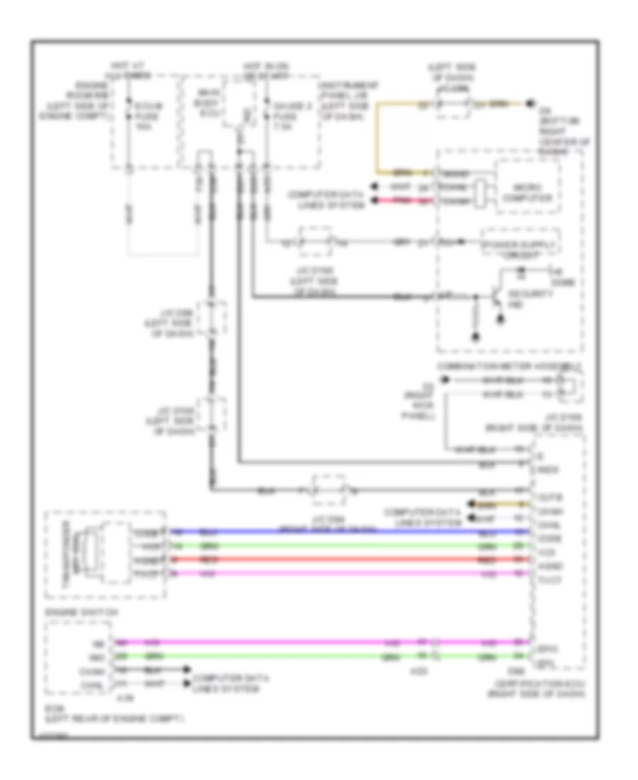 Immobilizer Wiring Diagram, with Smart Key System for Toyota Sienna Limited 2014