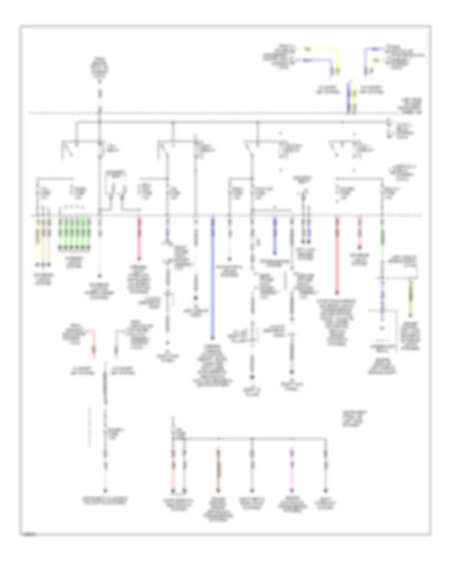 Power Distribution Wiring Diagram (4 of 5) for Toyota Sienna Limited 2014