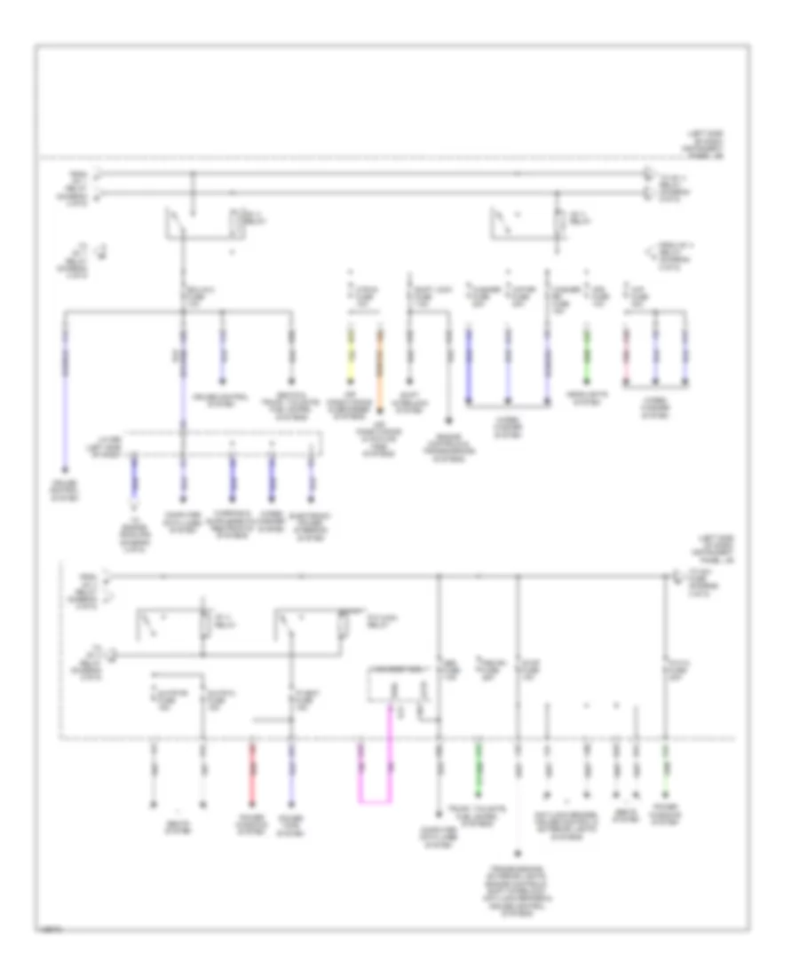 Power Distribution Wiring Diagram (5 of 5) for Toyota Sienna Limited 2014