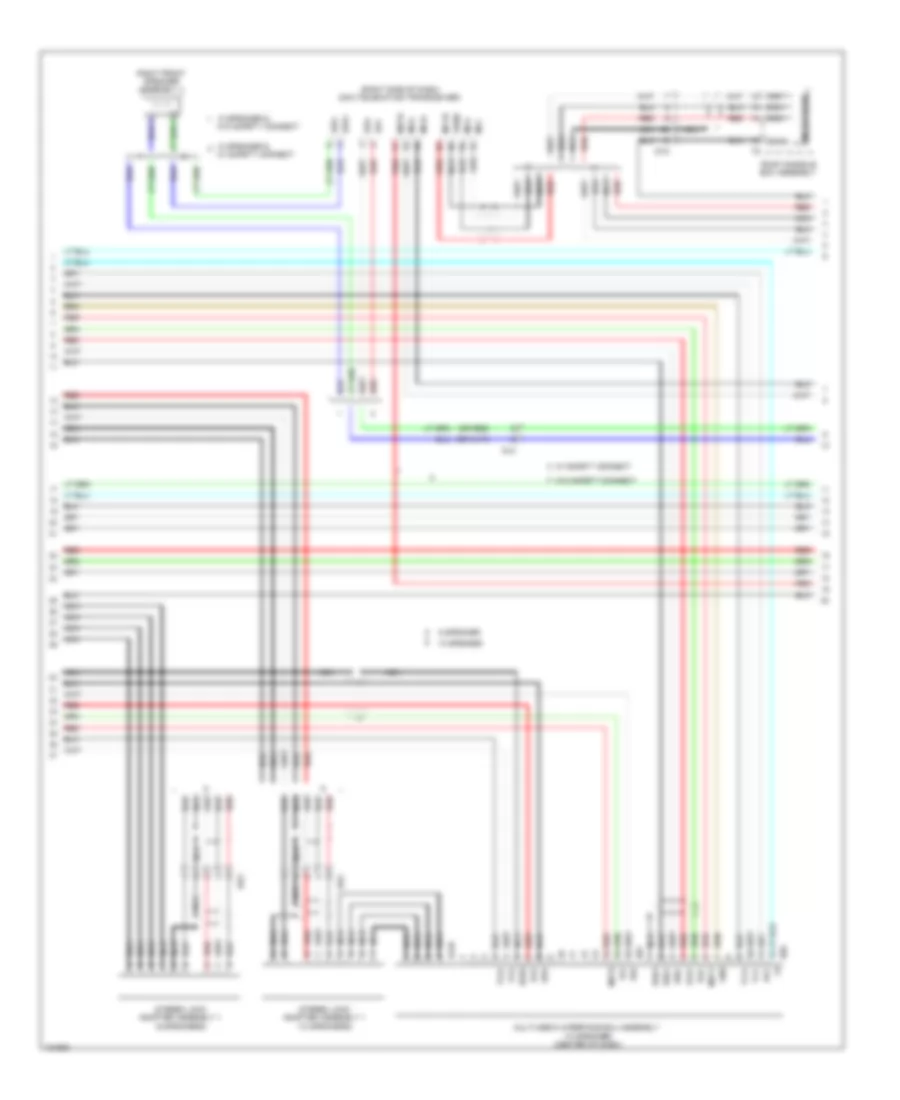 Navigation Wiring Diagram (3 of 5) for Toyota Sienna SE 2014
