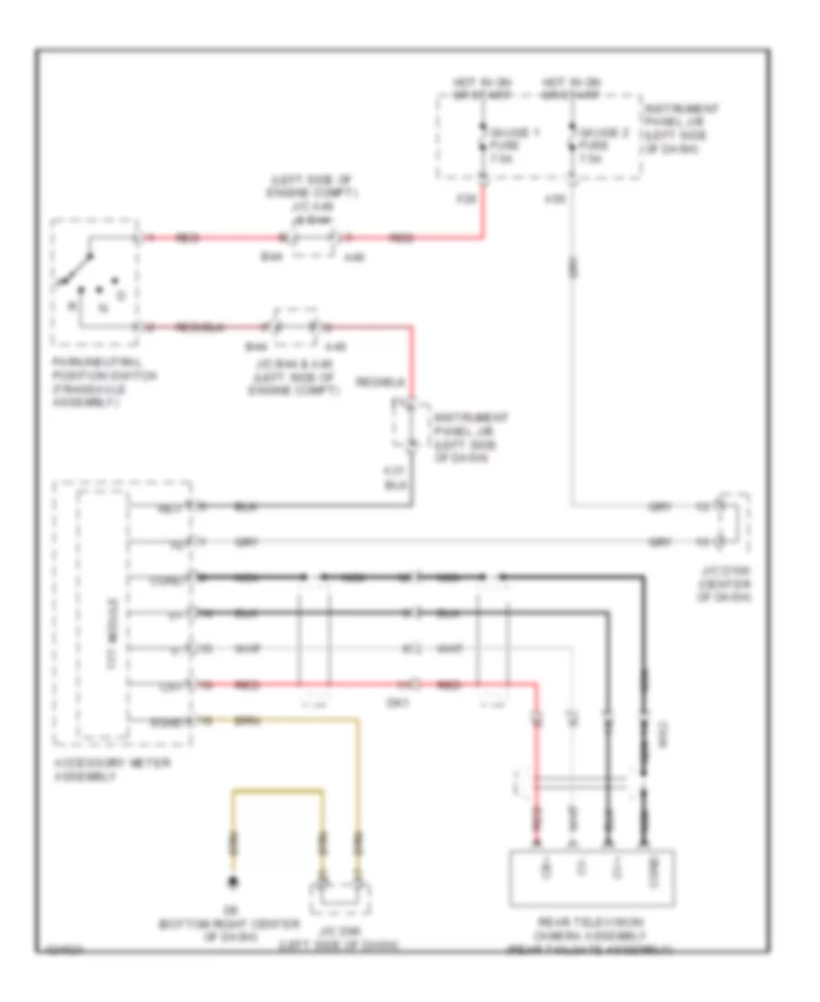 Rear View Camera Wiring Diagram for Toyota Sienna SE 2014