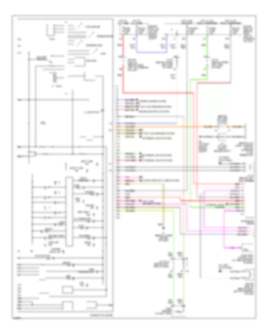 Instrument Cluster Wiring Diagram 1 of 2 for Toyota Sienna LE 2005
