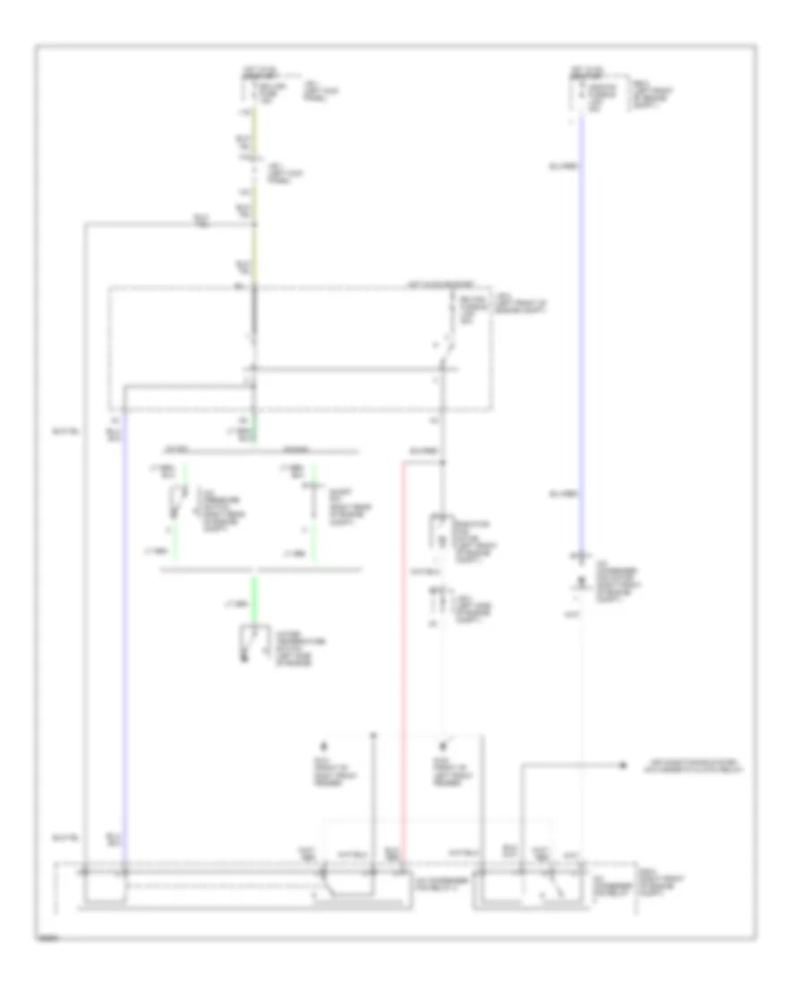 Cooling Fan Wiring Diagram for Toyota Corolla LE 1993