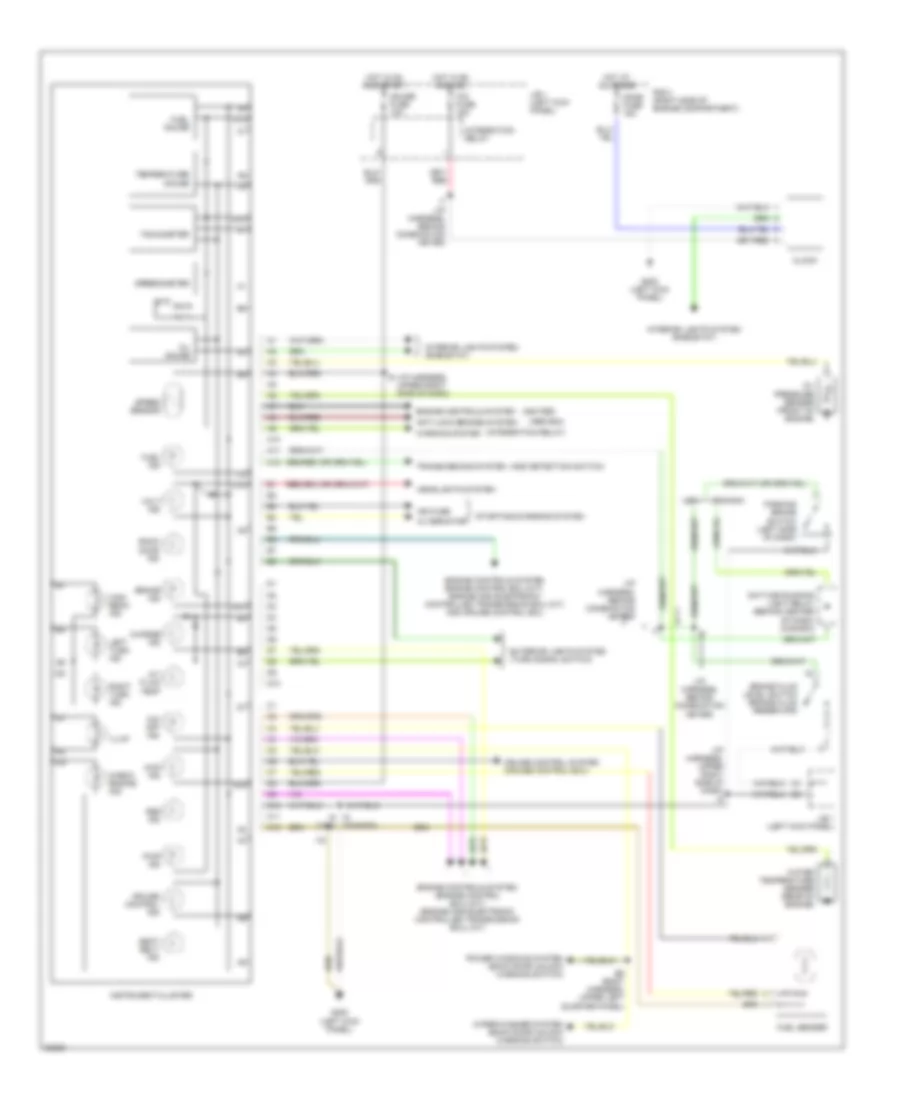 Instrument Cluster Wiring Diagram for Toyota 4Runner SR5 1995
