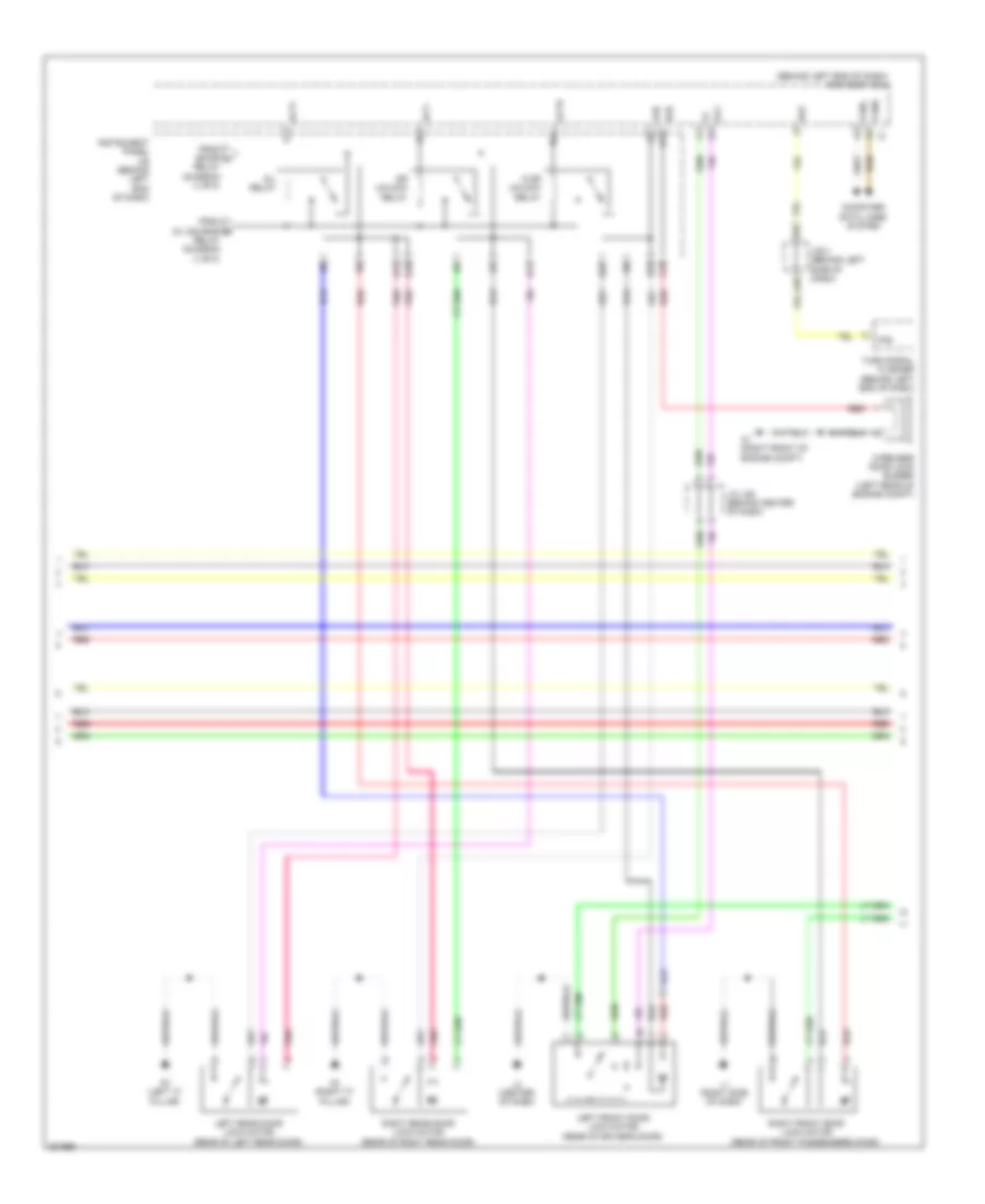 Forced Entry Wiring Diagram 3 of 5 for Toyota Prius 2010