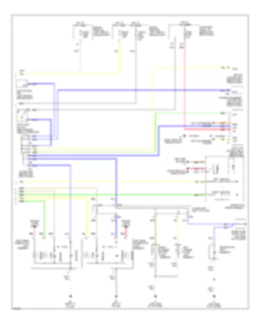 Exterior Lamps Wiring Diagram (2 of 2) for Toyota Prius 2010