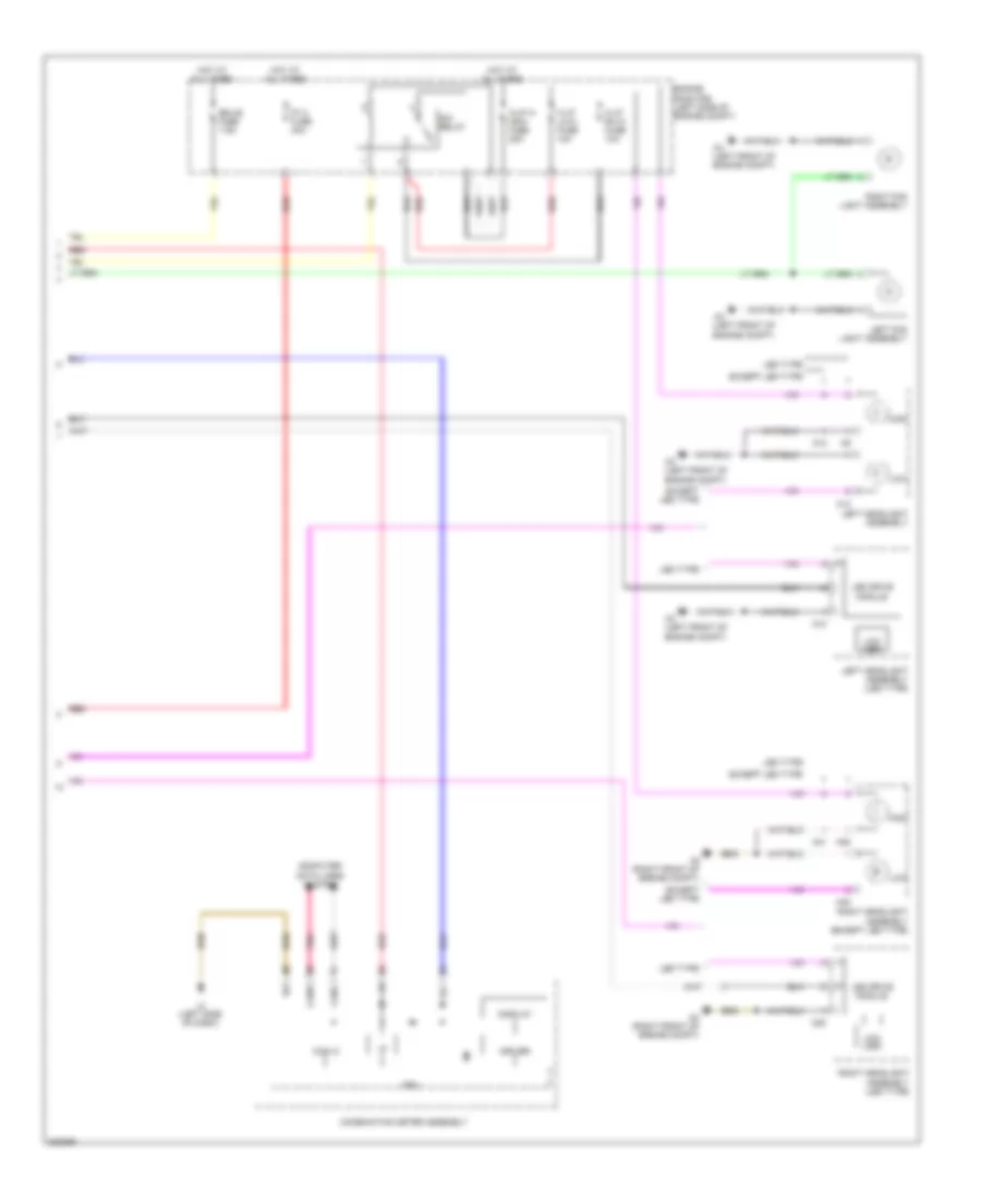 Headlamps  Fog Lamps Wiring Diagram, without DRL (2 of 2) for Toyota Prius 2010