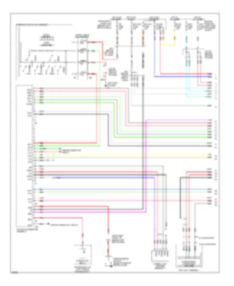 Navigation Wiring Diagram (1 of 3) for Toyota Prius 2010