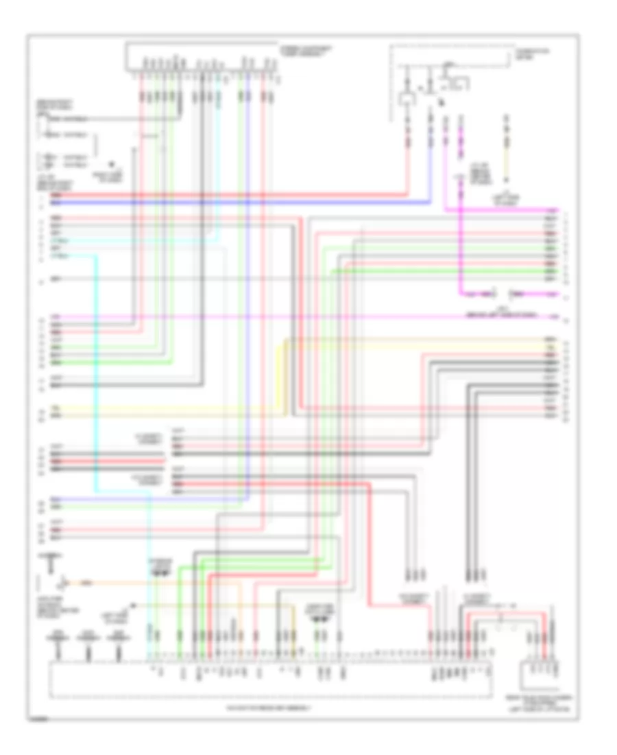 Navigation Wiring Diagram 2 of 3 for Toyota Prius 2010