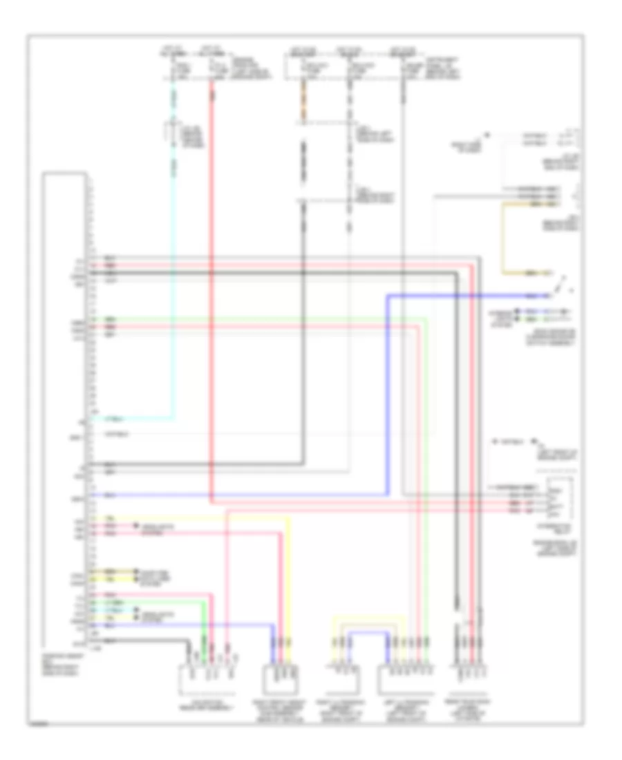 Parking Assistant Wiring Diagram for Toyota Prius 2010
