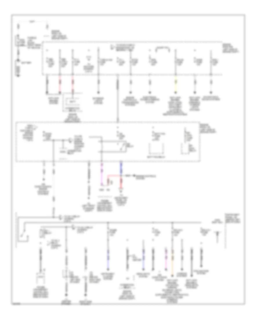 Power Distribution Wiring Diagram 1 of 3 for Toyota Prius 2010