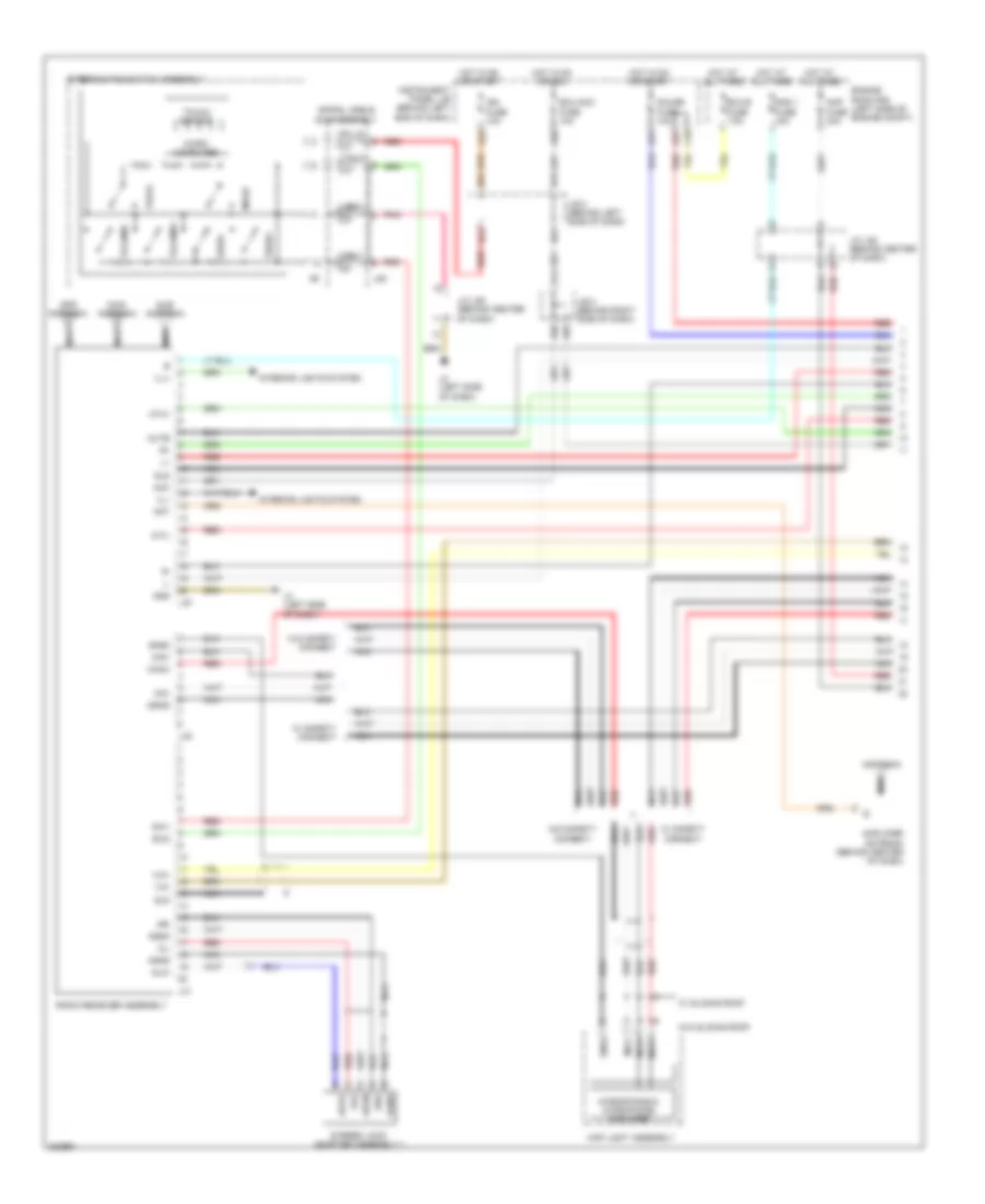 Radio Wiring Diagram without Navigation with Stereo Component Amplifier 1 of 2 for Toyota Prius 2010
