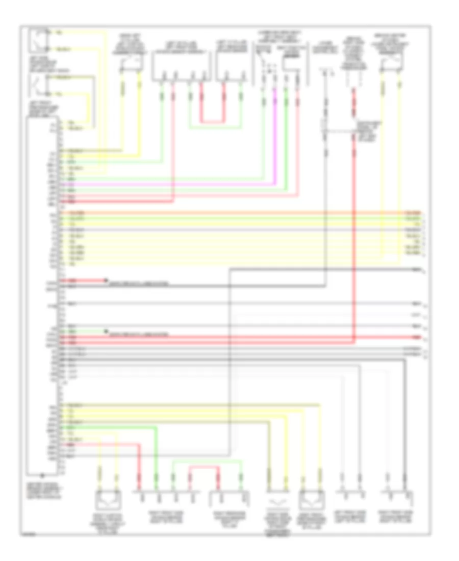 Supplemental Restraints Wiring Diagram 1 of 2 for Toyota Prius 2010
