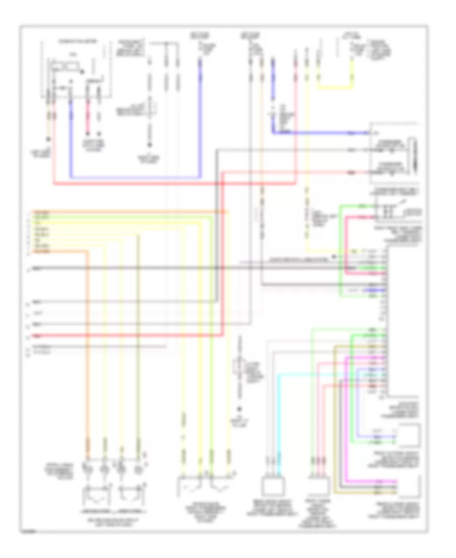 Supplemental Restraints Wiring Diagram 2 of 2 for Toyota Prius 2010