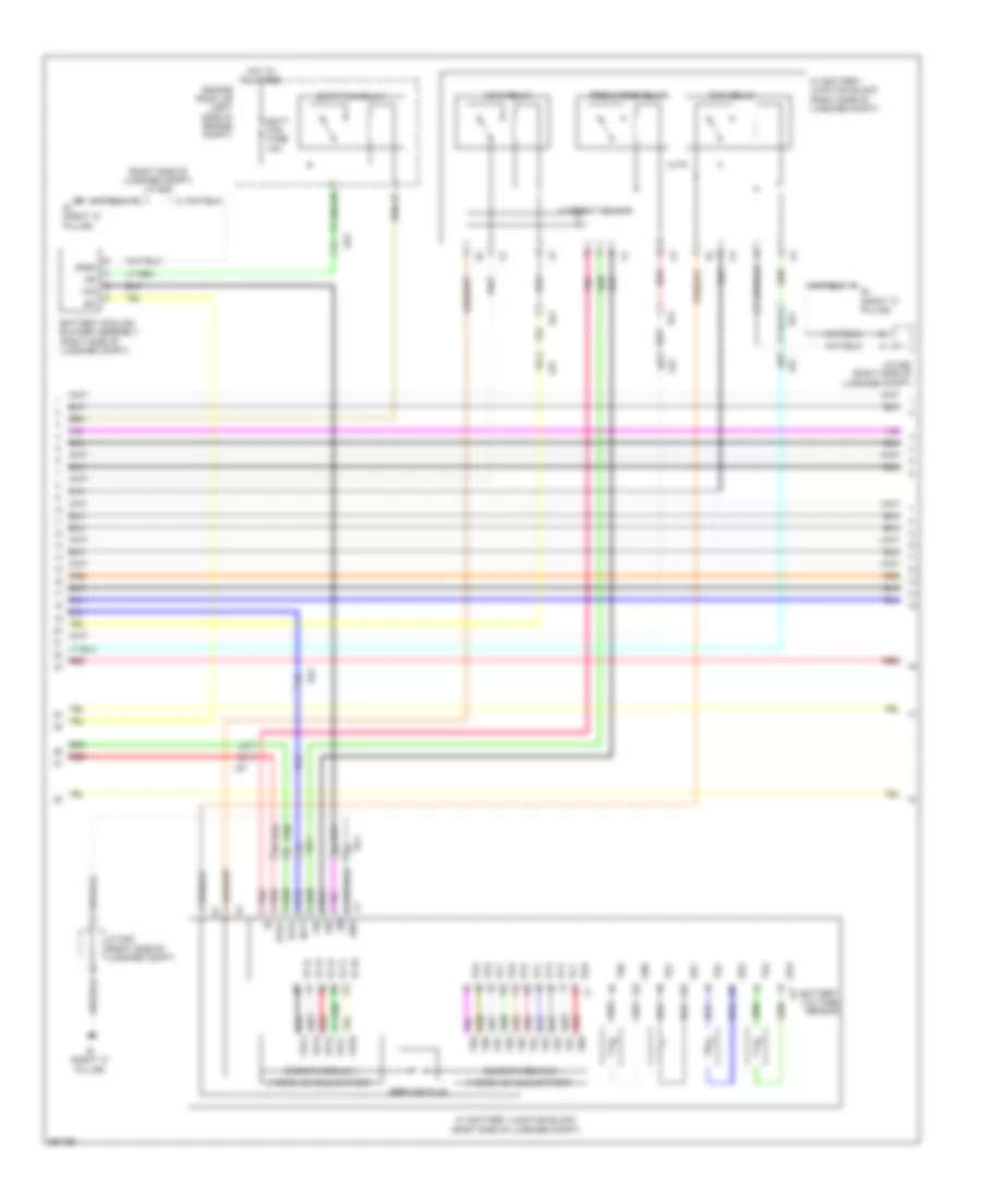 1.8L Hybrid, Hybrid System Wiring Diagram (5 of 6) for Toyota Prius 2012