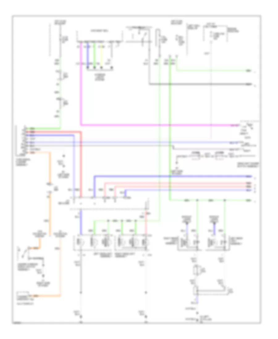 Exterior Lamps Wiring Diagram 1 of 2 for Toyota Land Cruiser 2009