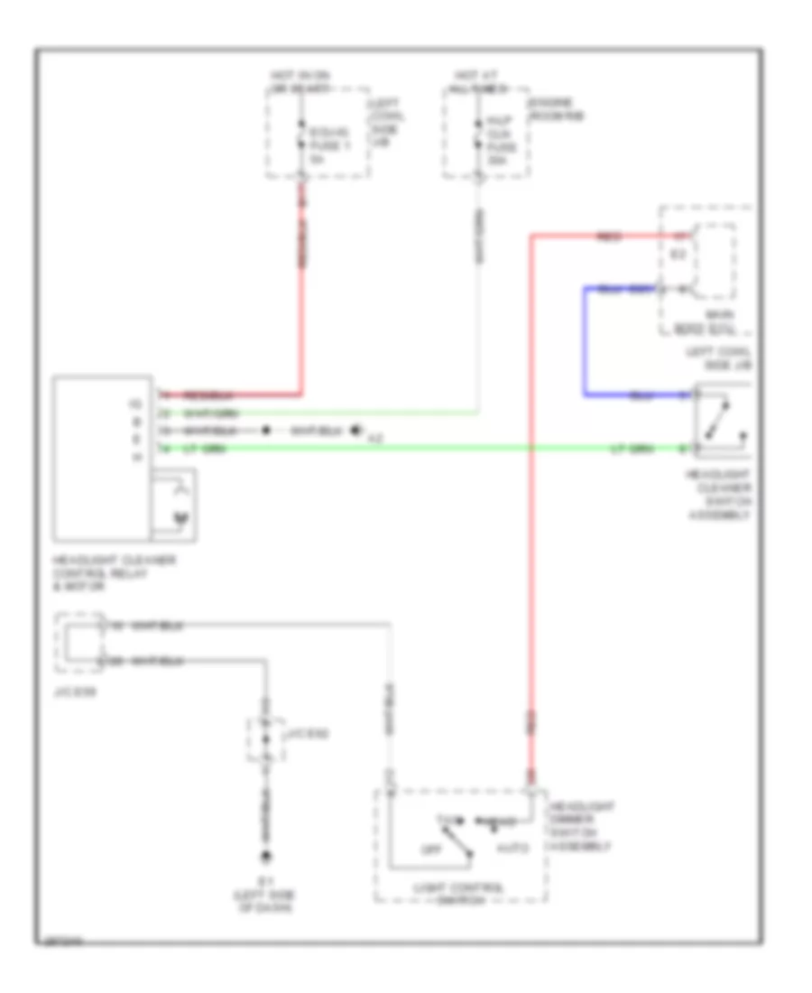 схема шайбы фары для Toyota Land Cruiser 2009