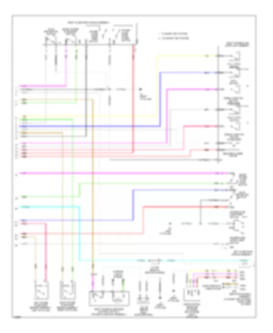 Power Sliding Door Wiring Diagram (2 of 3) for Toyota Sienna XLE 2014