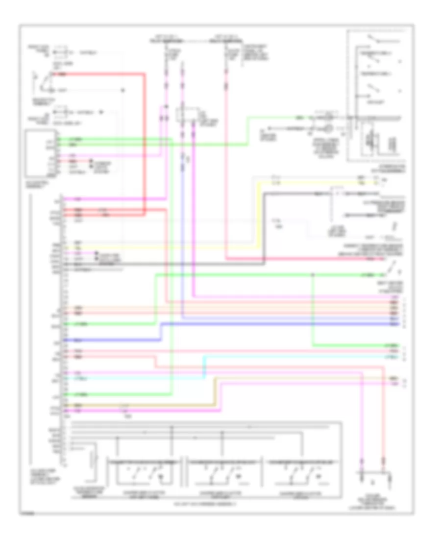 Automatic A C Wiring Diagram 1 of 3 for Toyota Prius C 2012