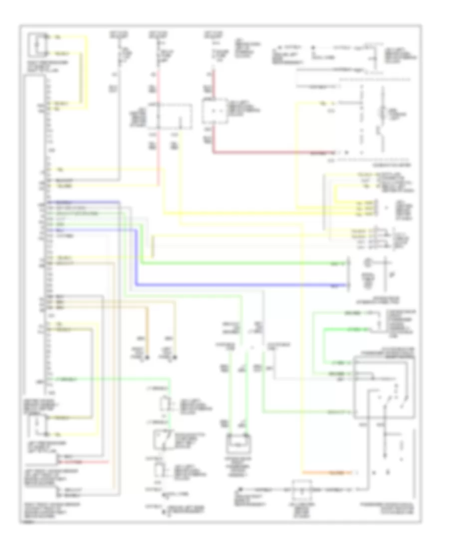 Supplemental Restraint Wiring Diagram for Toyota Tacoma 2002