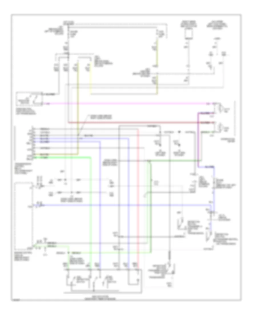 4WD Wiring Diagram, without 2-4 Select Switch for Toyota Tacoma 2002