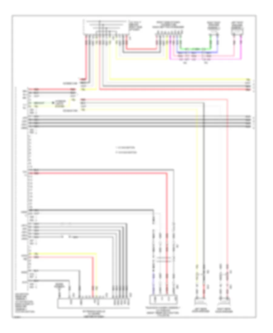 Navigation Wiring Diagram with Built in Amplifier 1 of 4 for Toyota Tacoma 2014