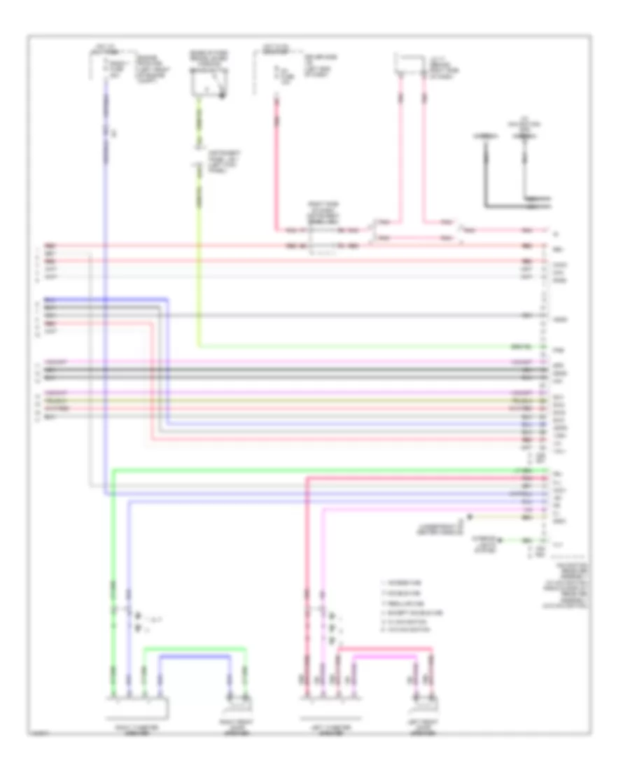 Navigation Wiring Diagram, with Built-in Amplifier (4 of 4) for Toyota Tacoma 2014