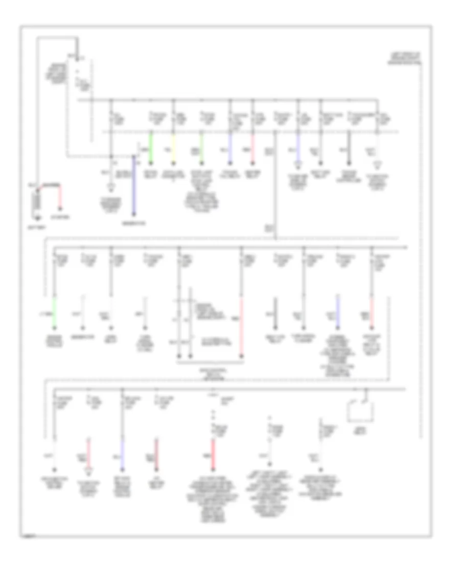 Power Distribution Wiring Diagram 1 of 3 for Toyota Tacoma 2014