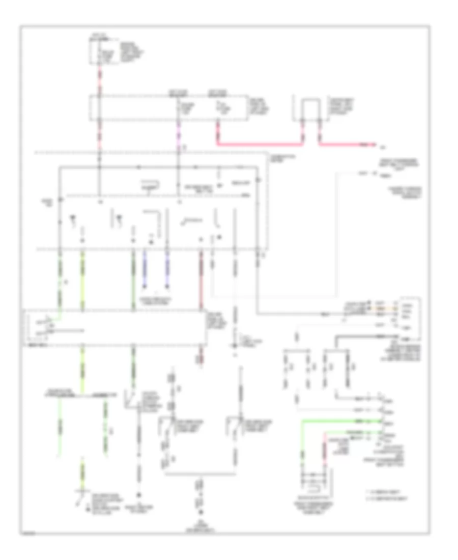 Key Reminder  Seat Belt Warning Wiring Diagram for Toyota Tacoma 2014