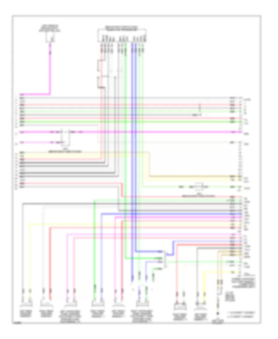Navigation Wiring Diagram (3 of 3) for Toyota Prius PHV 2010