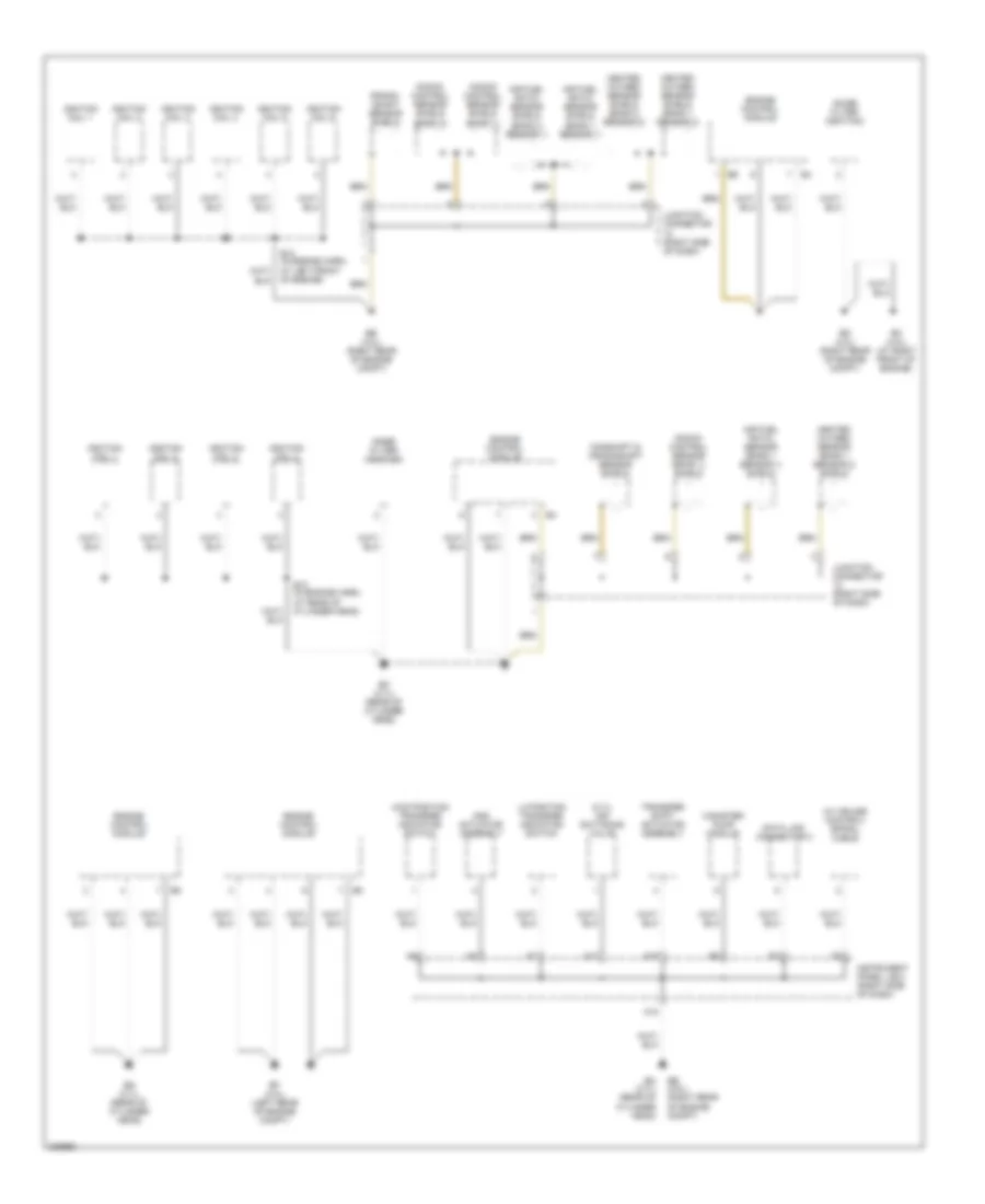 Ground Distribution Wiring Diagram 1 of 4 for Toyota Tacoma 2006