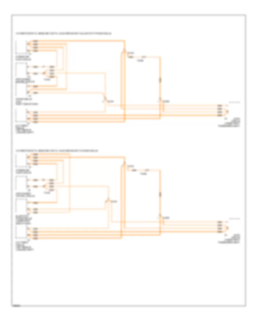 БОЛЬШАЯ ЧАСТЬ схемы шины данных (4 из 4) для Volvo XC70 2011