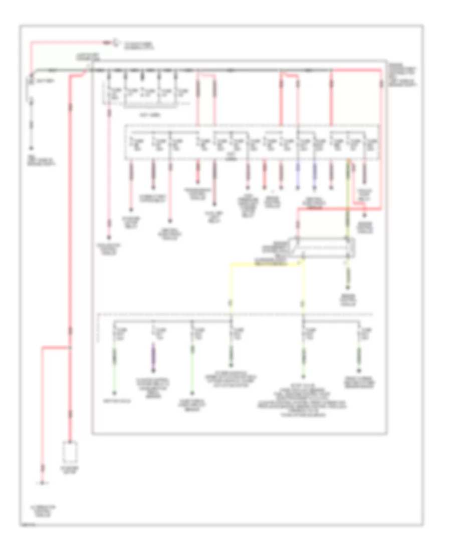 Электросхема блока предохранителей и реле (1 из 2) для Volvo XC90 R-Design 2013