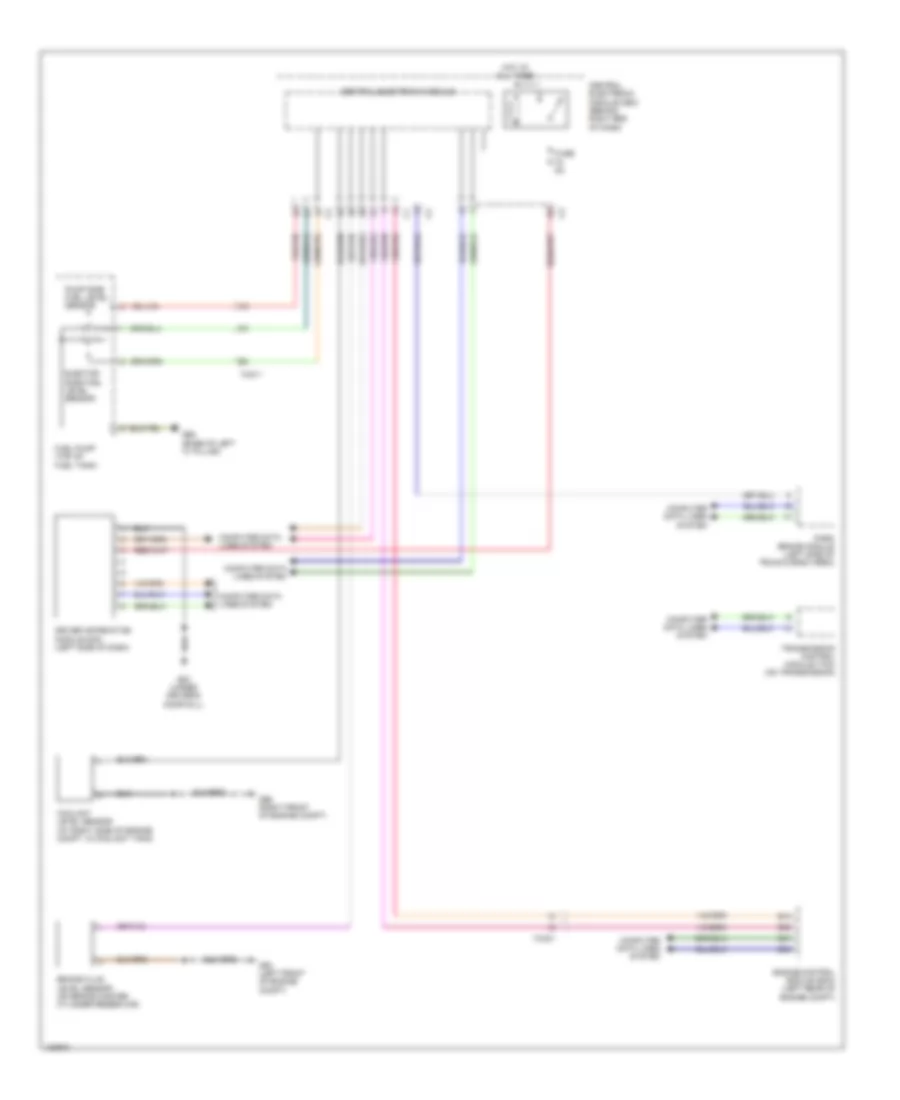 Электросхема информационной мультимедии водителя для Volvo XC70 T6 2014