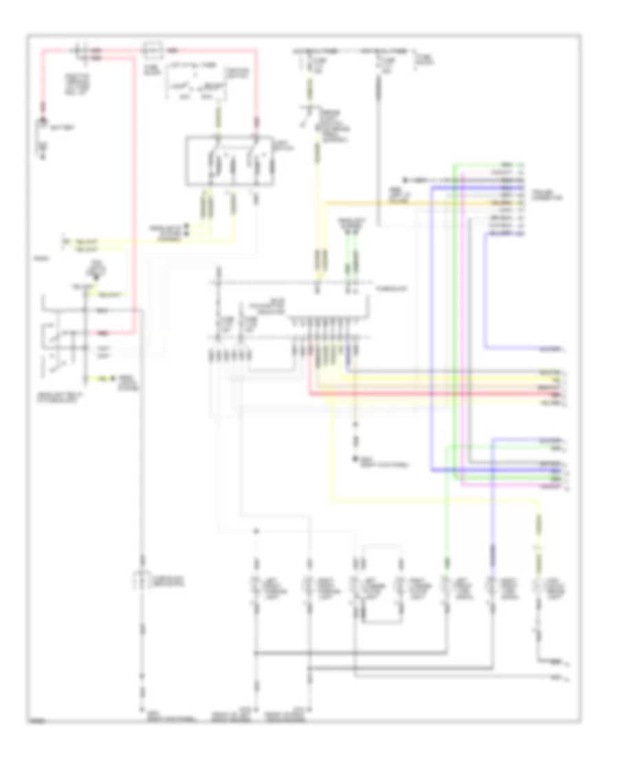 Exterior Lamps Wiring Diagram, Wagon (1 of 2) for Volvo 940 1994