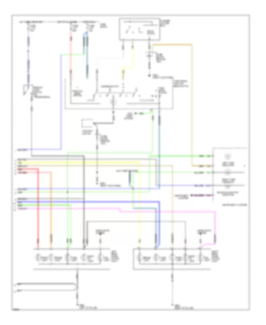 Exterior Lamps Wiring Diagram Wagon 2 of 2 for Volvo 940 1994
